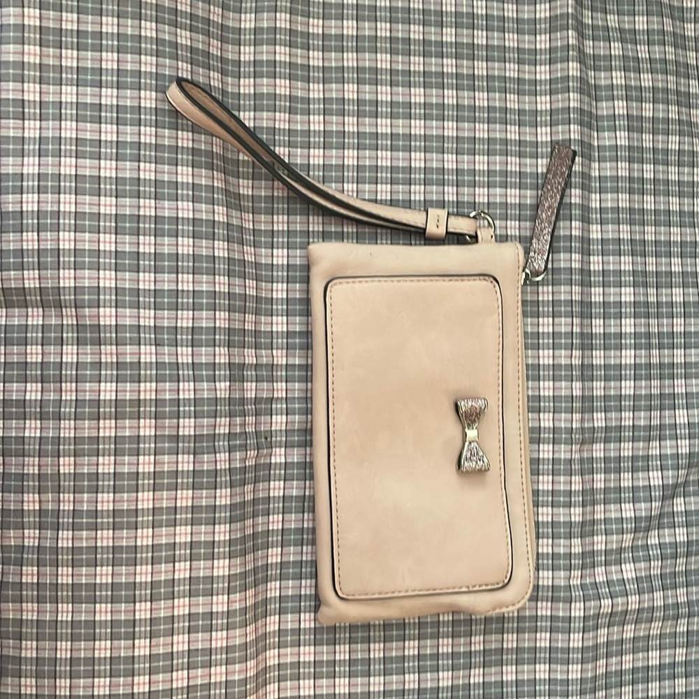 Candies pink Bow wristlet